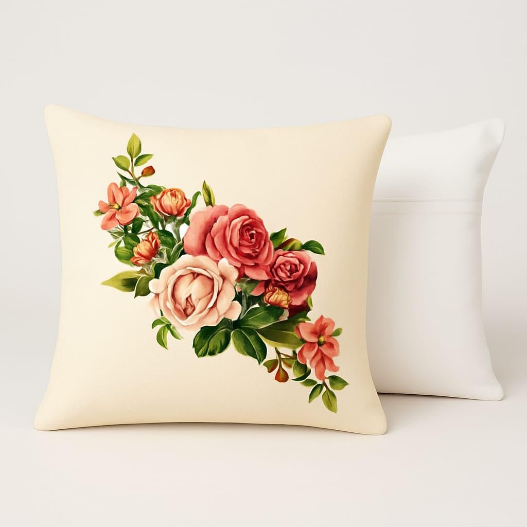 Kussenhoezen – Jute decoratieve print – 18x18 inch – Set van 2