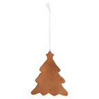 Kersthanger Kerstboom 9x1x10 cm Wit Bruin Kunststof