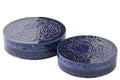 J-Line Set Van Twee Dozen Nag Metaal Blauw