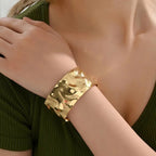 Vergulde manchetarmband – imitatiemode-armband – verstelbare pasvorm – damesaccessoires
