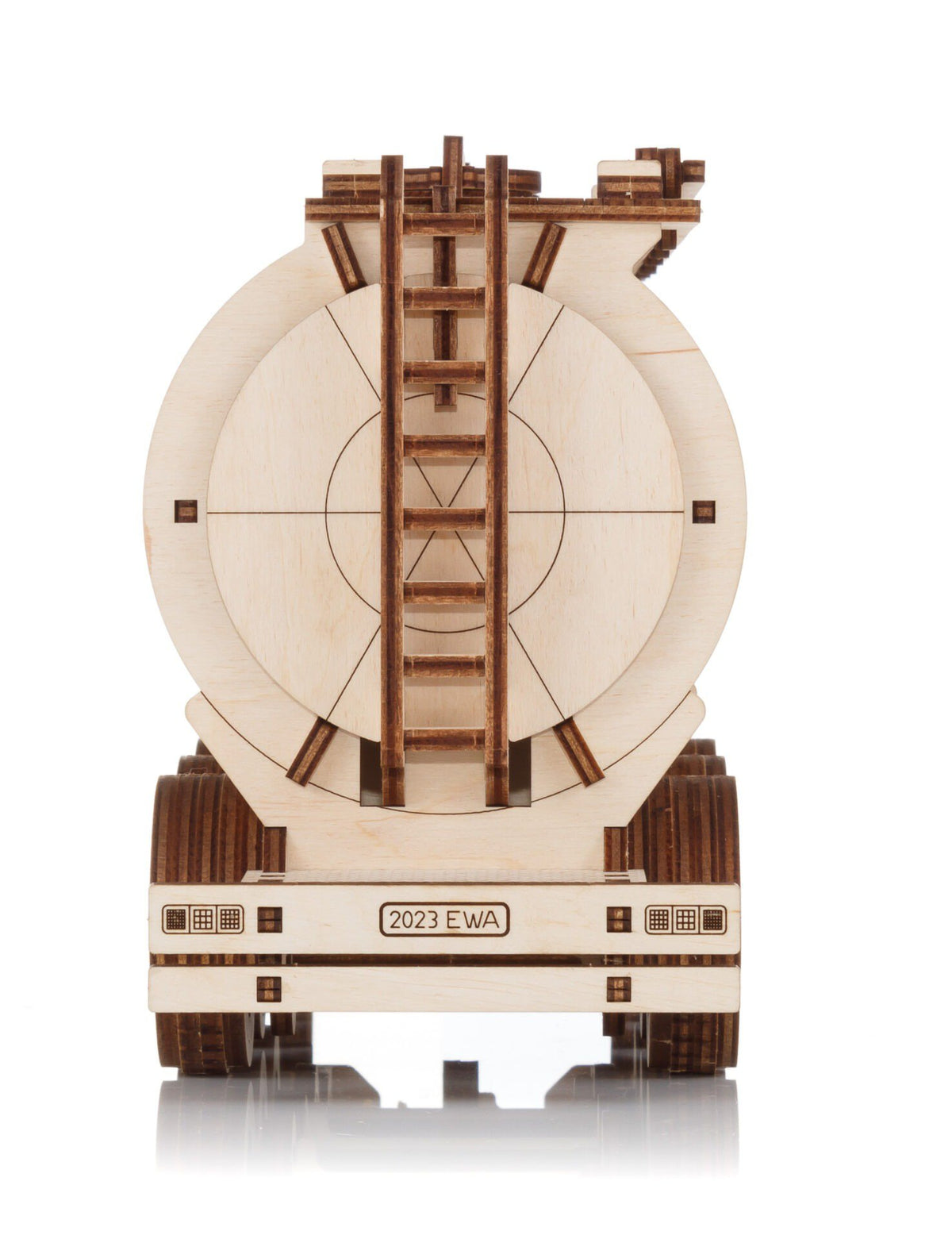 Eco Wood Art (EWA) 3D Houten Puzzel Tank Semitrailer for Truck Road King, 3410, 39,7x10,8x20cm