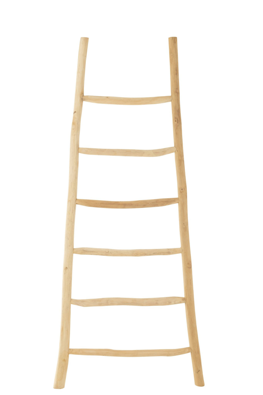 J-Line Ladder 6 Stappen Teak Hout Naturel