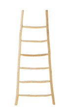 J-Line Ladder 6 Stappen Teak Hout Naturel