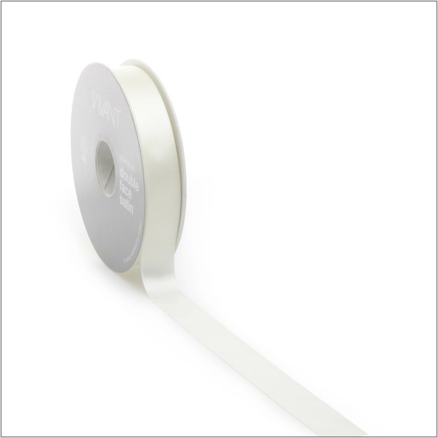 Satijn lint - creme - 16 mm x 25 meter