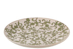 J-Line decoratie Bord Yezi - porselein - groen/wit