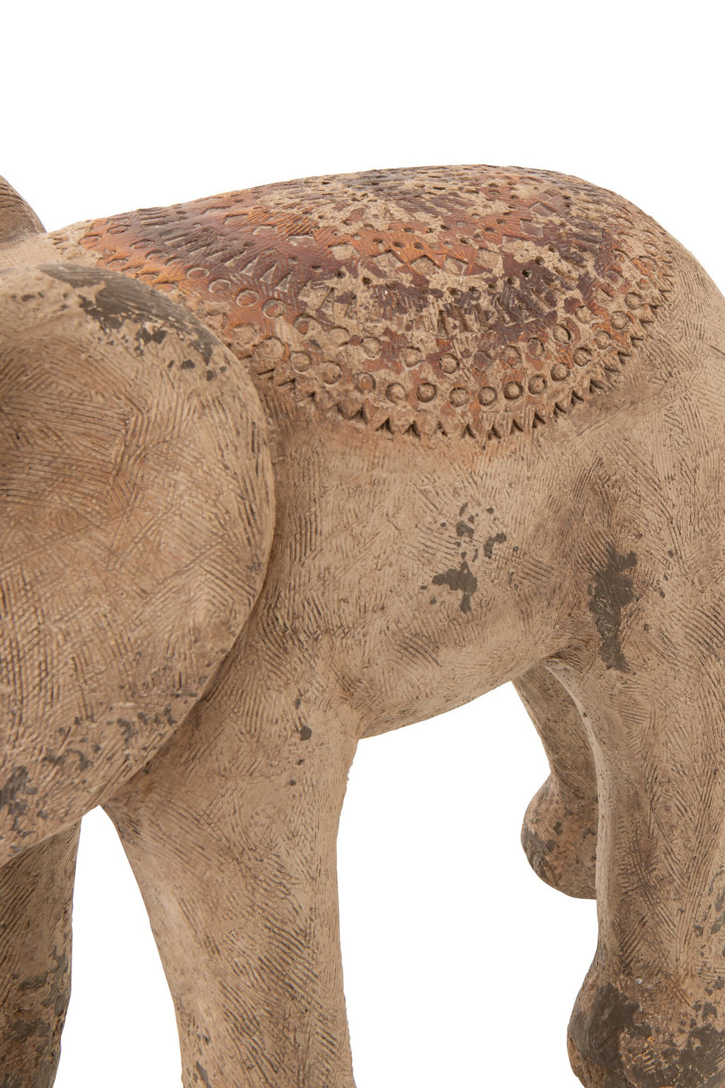 J-Line decoratie Olifant Antiek - polyresin - mix