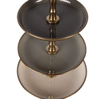 Etagère 3 laags Ø 18x35 cm Grijs Stainless Steel