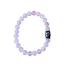 Herenarmband Rozenkwarts 8 mm met vlecht kraal