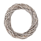 Krans Ø 30x6 cm Wit Rotan