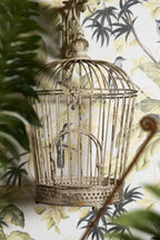 Vogelkooi Decoratie Set van 3 Wit IJzer Vogelkooi Decoratie
