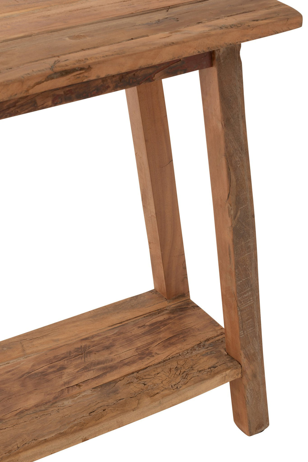 J-Line Console Vierkant Gerecycleerd Hout Naturel