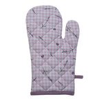 Ovenwant 18x30 cm Paars Wit Katoen Lavendel Ovenhandschoen
