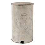 Pedaalemmer 12000 ml Wit IJzer Kip Prullenbak