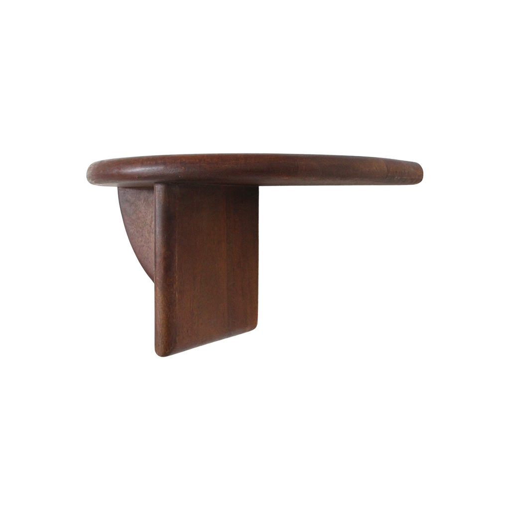 Bullnose mangohouten wandplank - 38x19x19 cm
