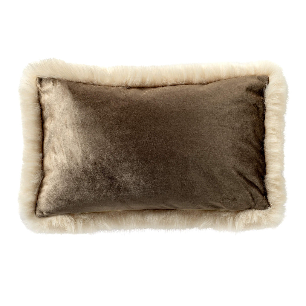 Julia | Kussen | 30x50cm | Perkament | Beige | Hoi | Met luxe binnenkussen