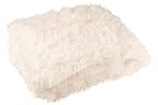 J-Line deken Moutie - polyester - wit