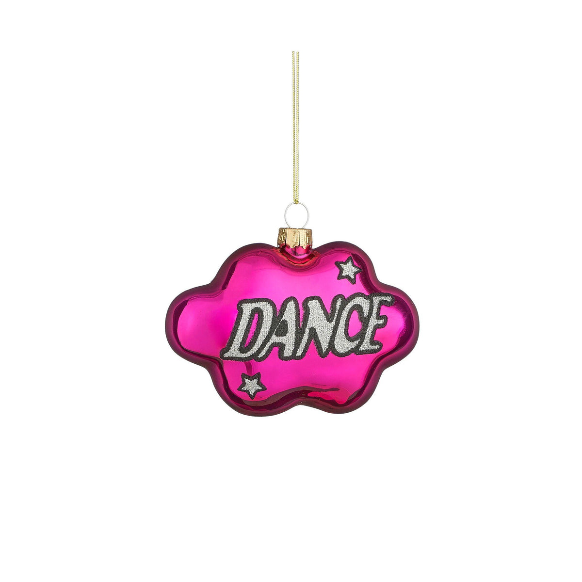 Disco ornament Dance glas paars