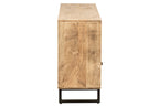 J-Line Kast met reliëf - mangohout - multikleur/naturel