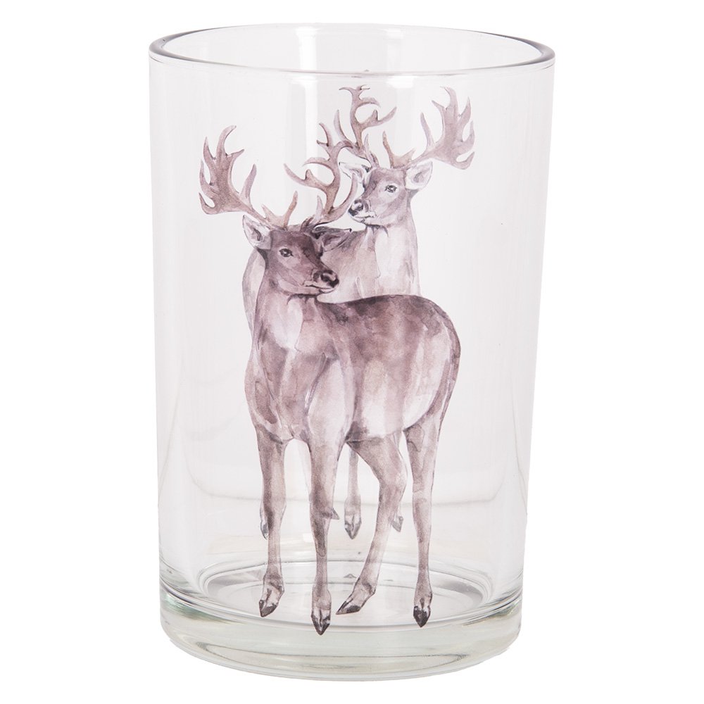 Theelichthouder Ø 12x18 cm Transparant Glas Hert