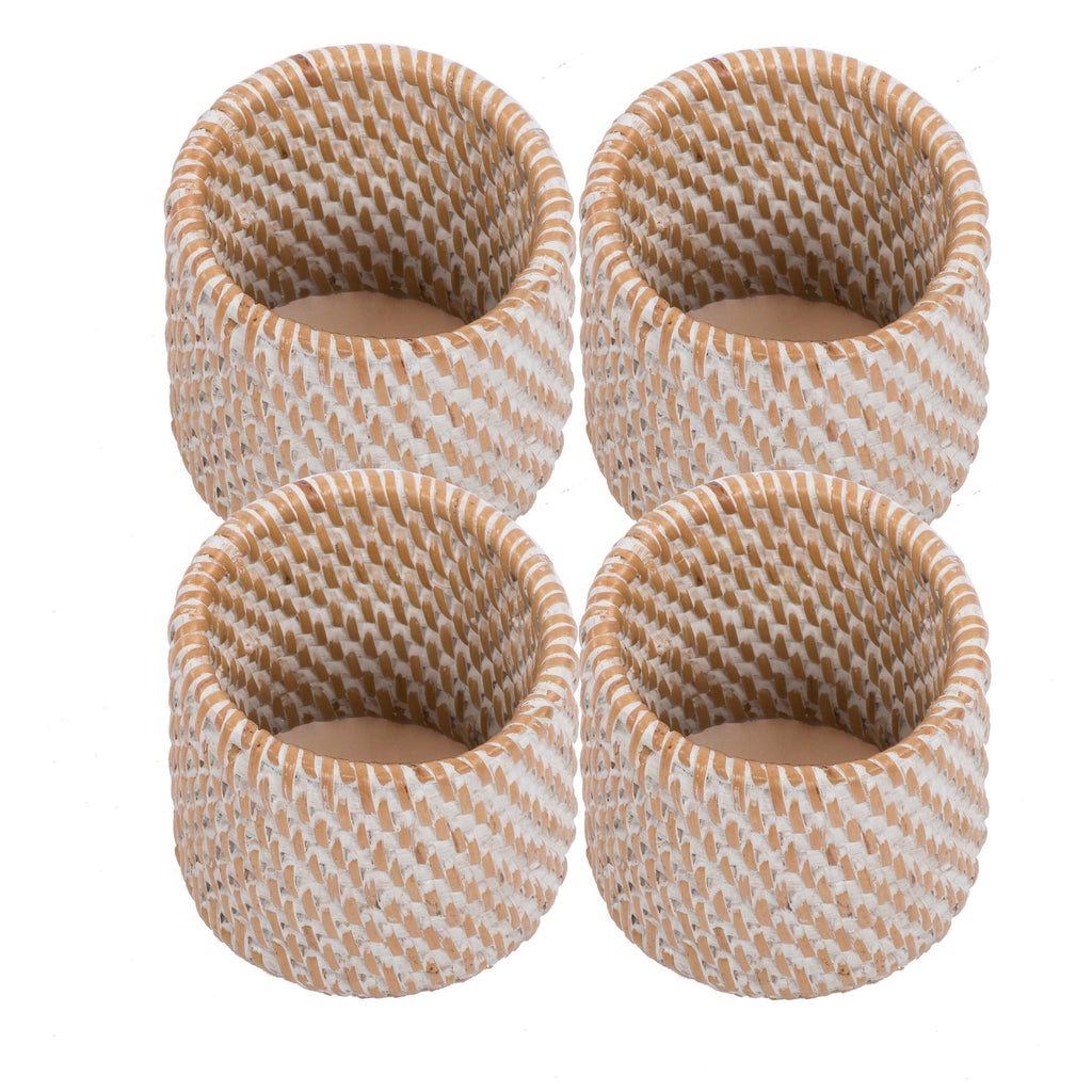 Servetringen Rattan - SET/4 - 4,5x5 cm