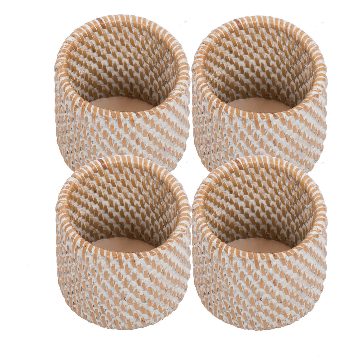 Servetringen Rattan - SET/4 - 4,5x5 cm