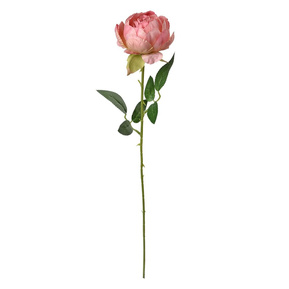 Kunstbloem Roos 62 cm Roze Kunststof