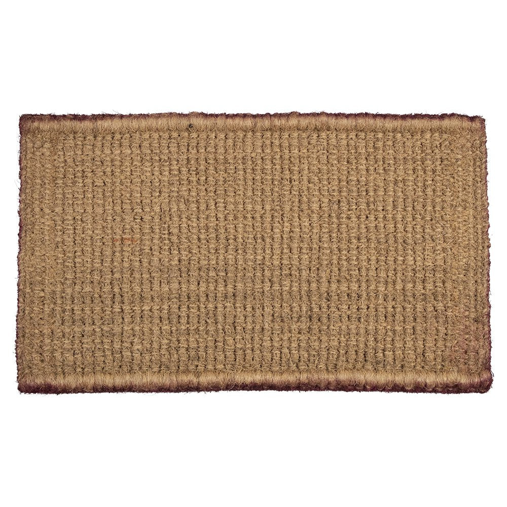 Kokosmat handgeweven hart rood 75cm