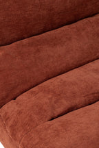 J-Line Gecomprimeerde chaise longue - schuim - roest