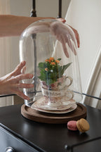 Stolp Ø 23x29 cm Glas Glazen Stolp