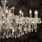 Kroonluchter Ø 120x64 cm Transparant IJzer Hanglamp