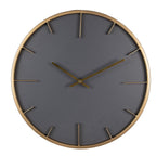 Wandklok Ø 45 cm Grijs MDF Muurklok