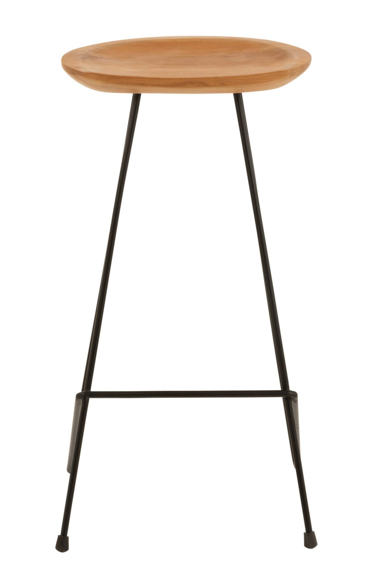 J-Line barstoel - hout/ijzer - naturel