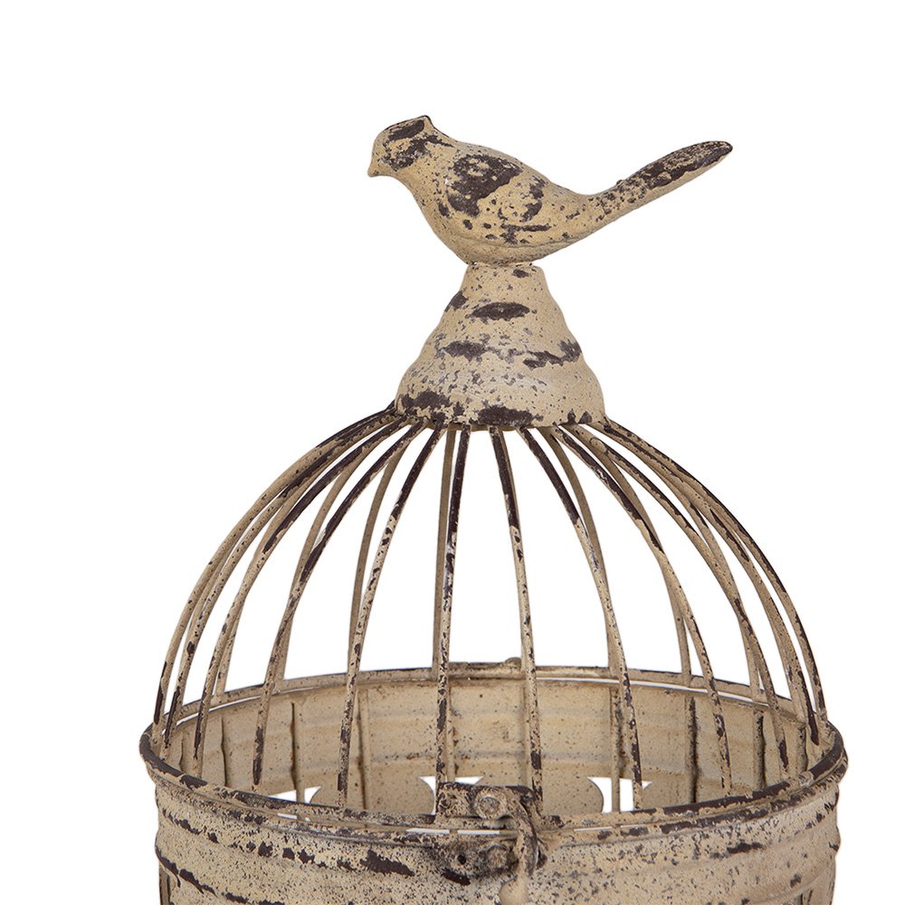 Vogelkooi Decoratie Set van 2 Ø 32x60 / Ø 23x40 cm Bruin Metaal