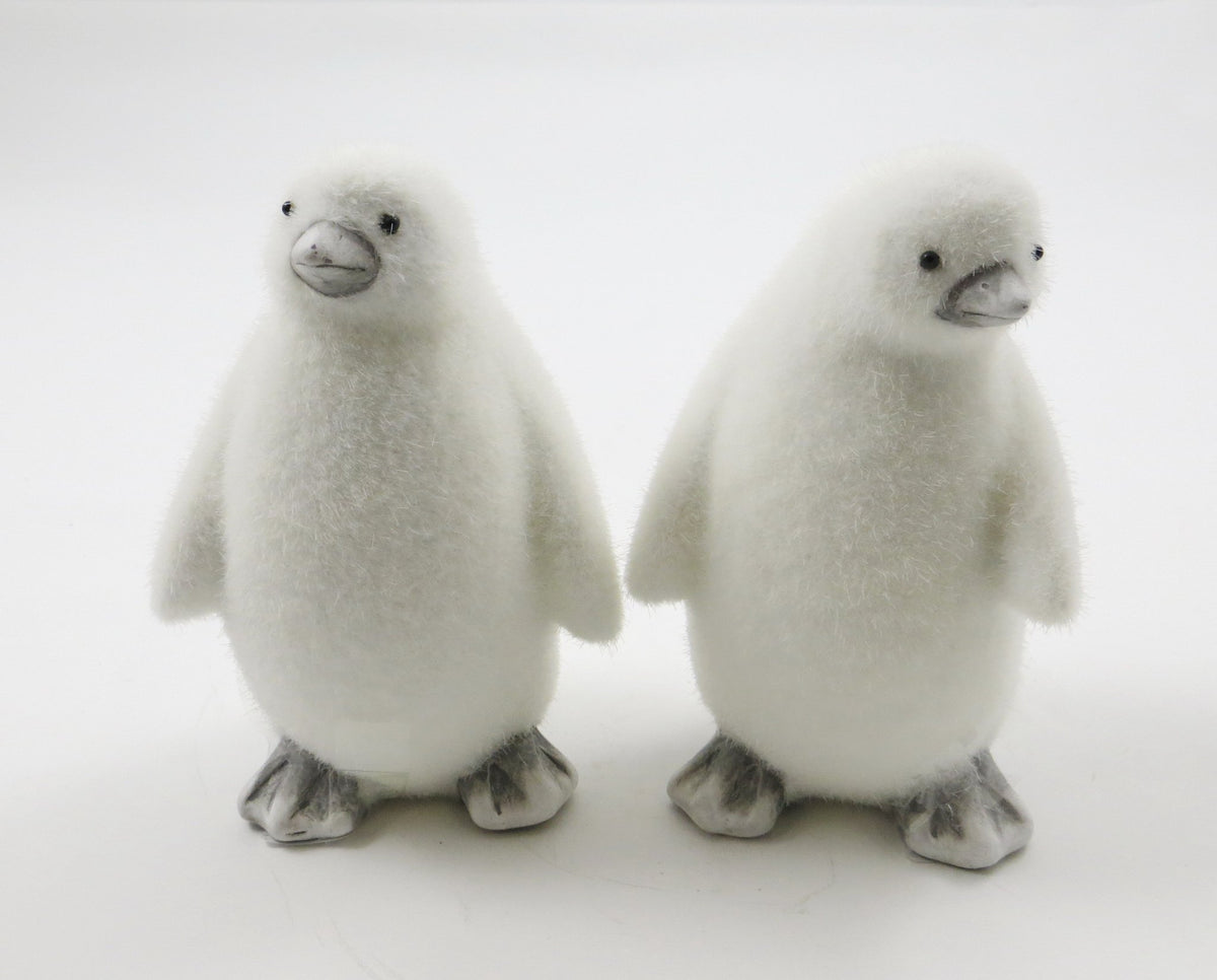 Keramiek pinguin 9,5x15cm wit