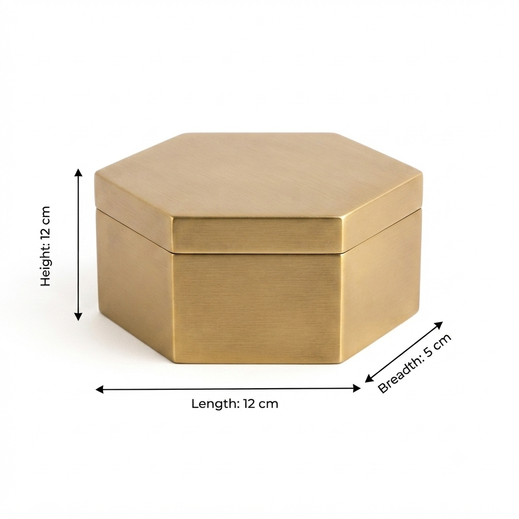 Gouden Decor Opbergdoos – Ijzer