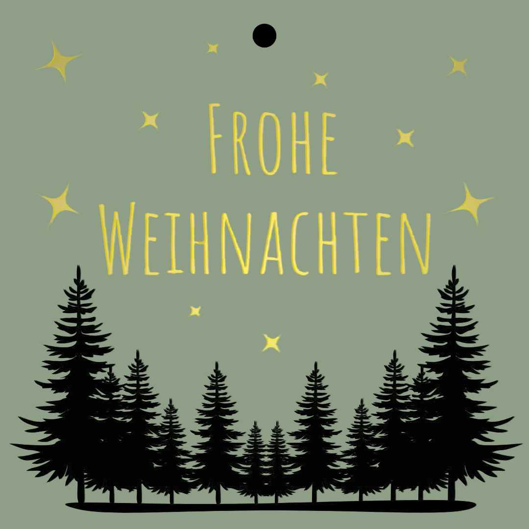 Cadeaukaartje – “Frohe Weihnachten” – 20 Stuks
