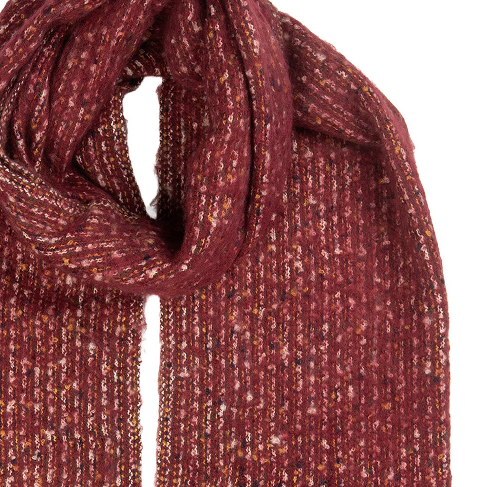 Wintersjaal Dames 50x210 cm Rood Textiel