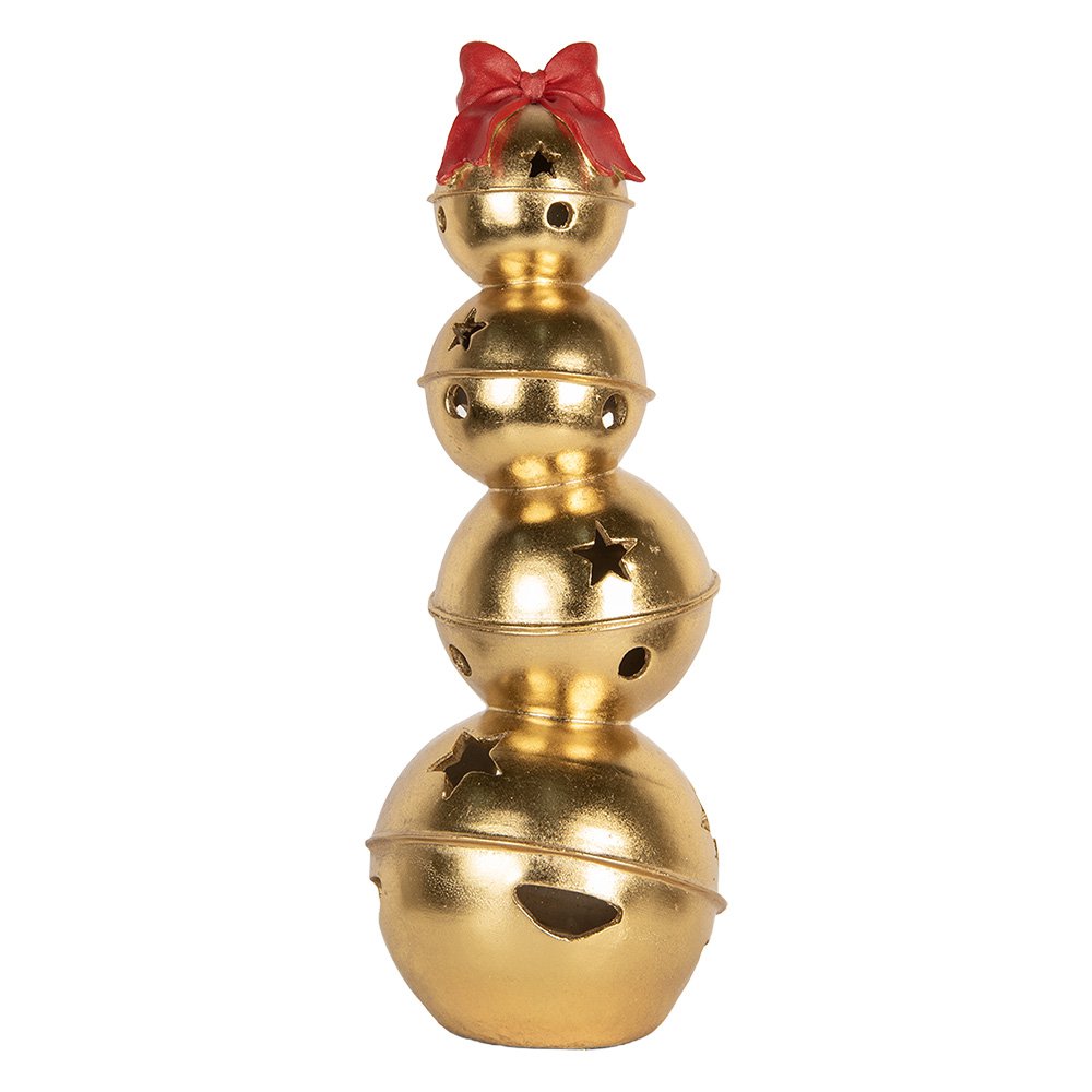 Kerstdecoratie Beeld Kerstbal 20x20x54 cm Goudkleurig Kunststof