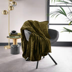 Dutch Decor Billy - Plaid 150x200 cm - Fleece - Militair Olijf - Groen