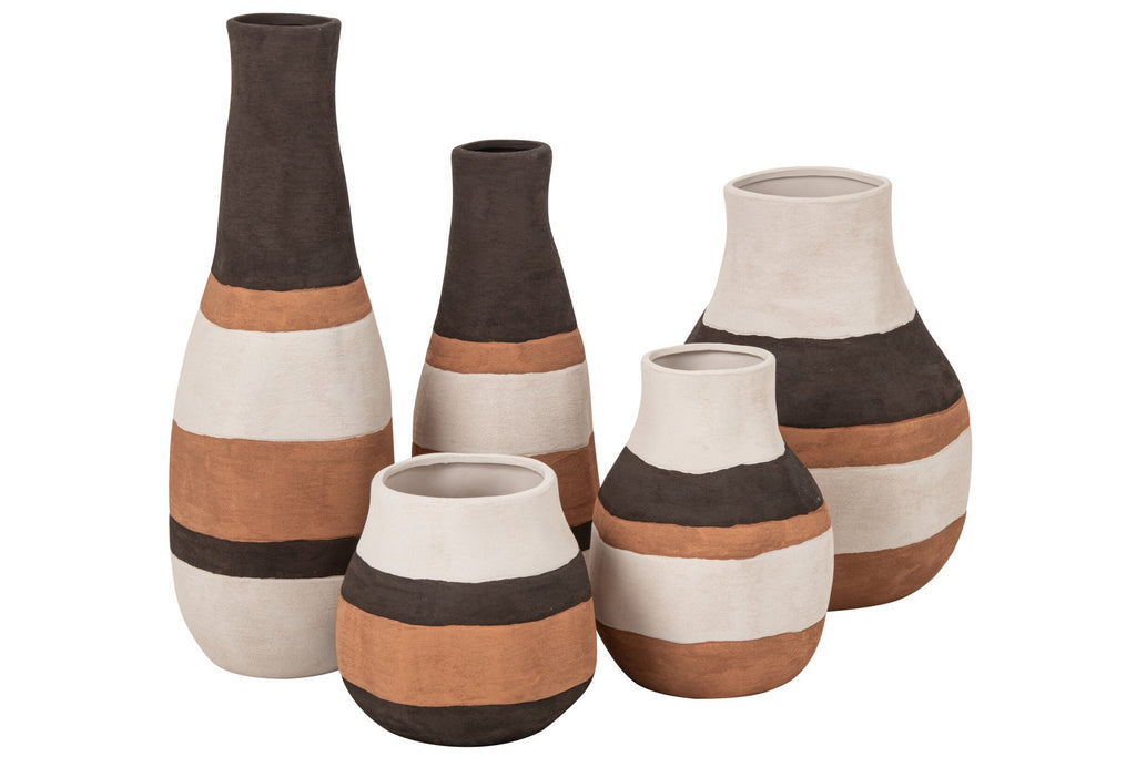 J-Line vaas - steengoed - multi - large