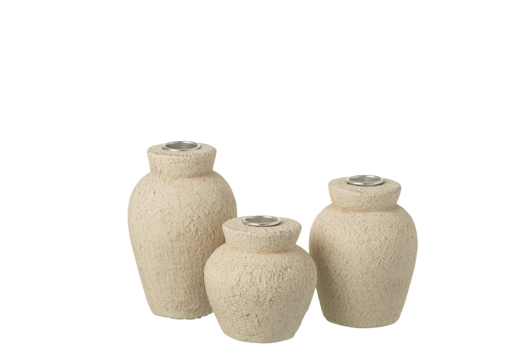 J-Line kaarshouder - cement - beige - L