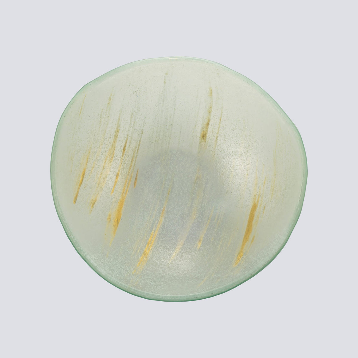 Tijdloze schaal medium 20x7 Green Strokes