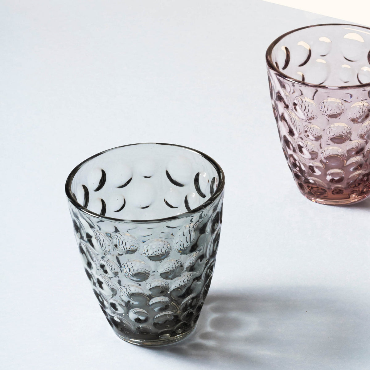 Glas 22cl grijs Bubble - Set van 4