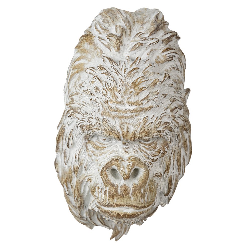 Beeld aap 30 cm bruin met polyresin