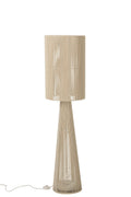 J-Line Vloerlamp met touw - stof - greige - medium