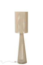 J-Line Vloerlamp met touw - stof - greige - medium