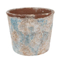 Bloempot Ø 23x20 cm Beige Blauw Terracotta