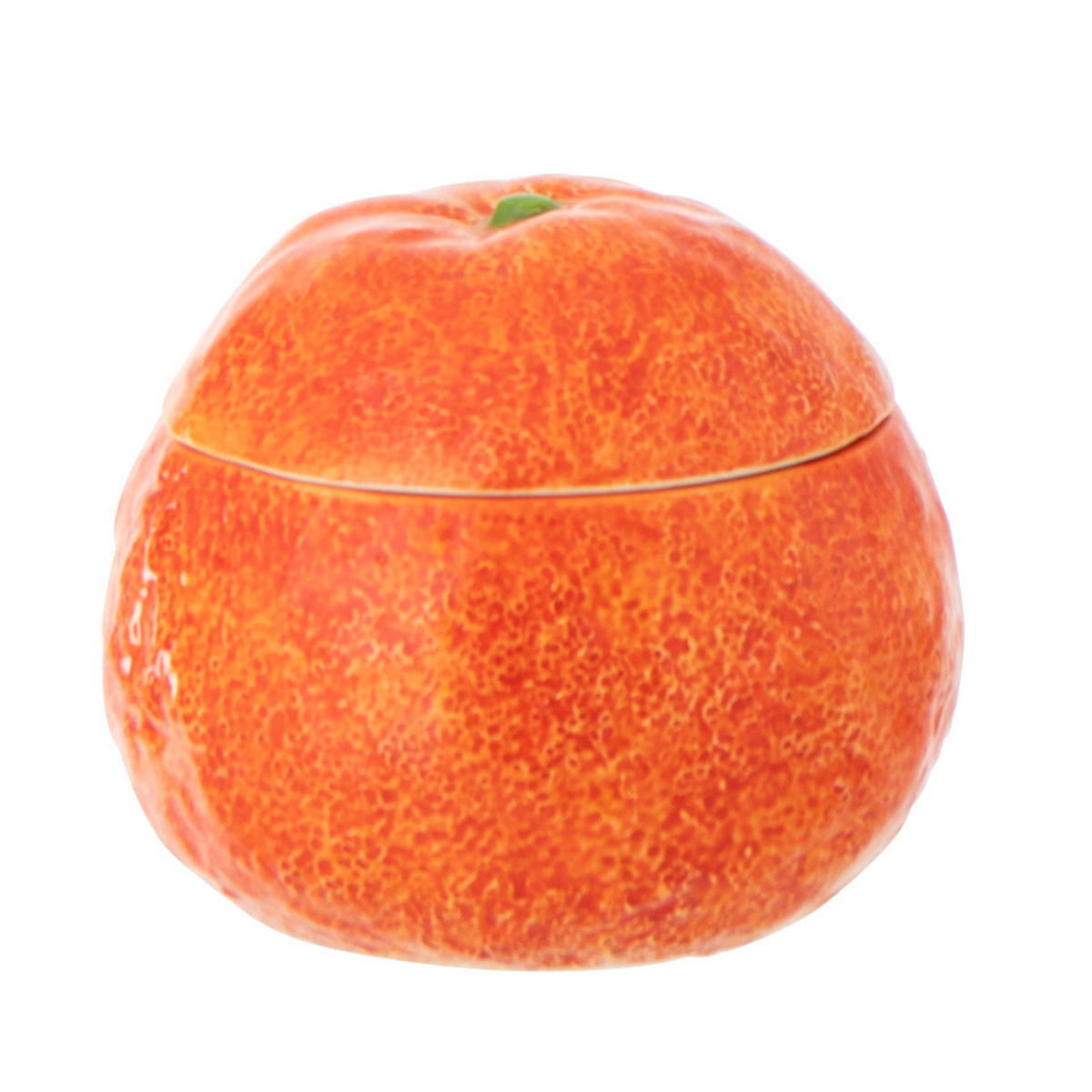 J-Line voorraadpot Oranje Dolomiet - keramiek - oranje/wit