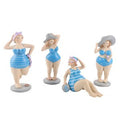 Kunststof badgasten 18cm blauw ass