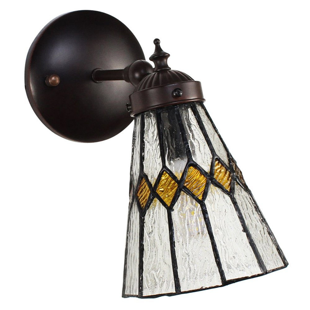 Wandlamp Tiffany 17x12x23 cm transparant Glas Muurlamp